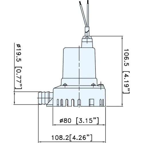 Bomba de Achique 12V TMC-02301 1514 L/h