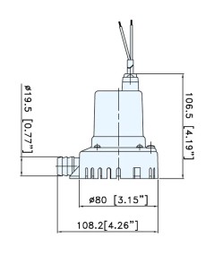 Bomba de Achique 12V TMC-02301 1514 L/h