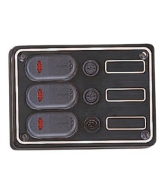 Panel de 3 Interruptores Estancos con LED 12V – IP65